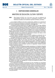 BOLETÍN OFICIAL DEL ESTADO MINISTERIO DE EDUCACIÓN, CULTURA Y DEPORTE 6484