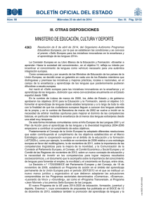 BOLETÍN OFICIAL DEL ESTADO MINISTERIO DE EDUCACIÓN, CULTURA Y DEPORTE 4363