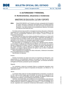 BOLETÍN OFICIAL DEL ESTADO MINISTERIO DE EDUCACIÓN, CULTURA Y DEPORTE