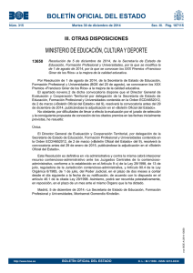 BOLETÍN OFICIAL DEL ESTADO MINISTERIO DE EDUCACIÓN, CULTURA Y DEPORTE 13650