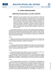 BOLETÍN OFICIAL DEL ESTADO MINISTERIO DE EDUCACIÓN, CULTURA Y DEPORTE 13602