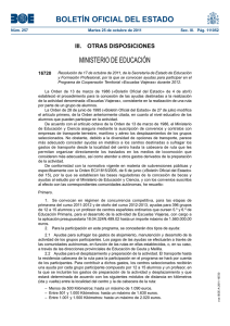 BOLETÍN OFICIAL DEL ESTADO MINISTERIO DE EDUCACIÓN III.  OTRAS DISPOSICIONES 16720