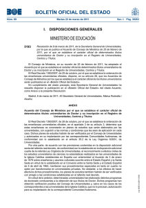 BOLETÍN OFICIAL DEL ESTADO MINISTERIO DE EDUCACIÓN I.  DISPOSICIONES GENERALES 5193