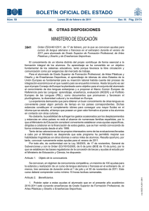 BOLETÍN OFICIAL DEL ESTADO MINISTERIO DE EDUCACIÓN III.  OTRAS DISPOSICIONES 3841
