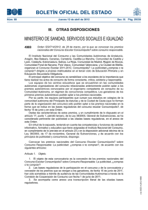 BOLETÍN OFICIAL DEL ESTADO MINISTERIO DE SANIDAD, SERVICIOS SOCIALES E IGUALDAD 4988