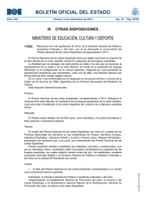 BOLETÍN OFICIAL DEL ESTADO MINISTERIO DE EDUCACIÓN, CULTURA Y DEPORTE 11593