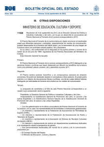 BOLETÍN OFICIAL DEL ESTADO MINISTERIO DE EDUCACIÓN, CULTURA Y DEPORTE 11590