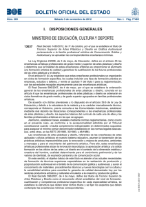 BOLETÍN OFICIAL DEL ESTADO MINISTERIO DE EDUCACIÓN, CULTURA Y DEPORTE 13637