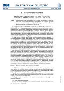BOLETÍN OFICIAL DEL ESTADO MINISTERIO DE EDUCACIÓN, CULTURA Y DEPORTE 15136