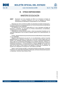 BOLETÍN OFICIAL DEL ESTADO MINISTERIO DE EDUCACIÓN III.  OTRAS DISPOSICIONES 20057