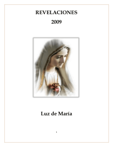 REVELACIONES 2009  Luz de María