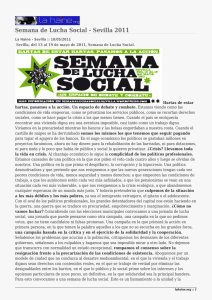 Semana de Lucha Social - Sevilla 2011
