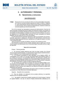 BOLETÍN OFICIAL DEL ESTADO UNIVERSIDADES II.  AUTORIDADES Y PERSONAL