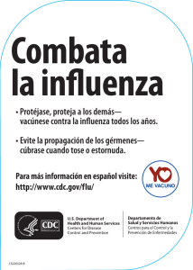 Combata la influenza Calcomania estatica