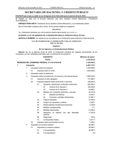 SECRETARIA DE HACIENDA Y CREDITO PUBLICO