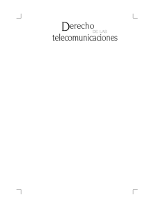 DERECHO DE LAS TELECOMUNICACIONES.
