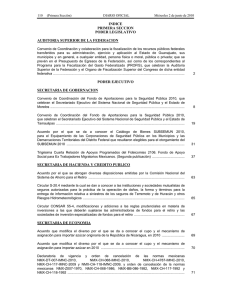 INDICE PRIMERA SECCION PODER LEGISLATIVO AUDITORIA SUPERIOR DE LA FEDERACION