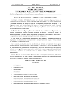 SEGUNDA SECCION PODER EJECUTIVO SECRETARIA DE HACIENDA Y CREDITO PUBLICO