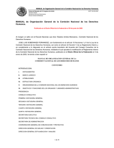 MANUAL de Organización General de la Comisión Nacional de los... Humanos.