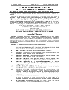 INSTITUTO DE SEGURIDAD Y SERVICIOS SOCIALES DE LOS TRABAJADORES DEL ESTADO