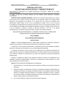 TERCERA SECCION SECRETARIA DE HACIENDA Y CREDITO PUBLICO