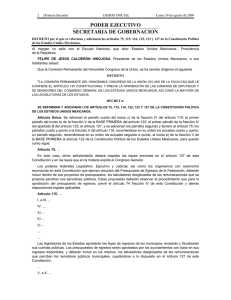 PODER EJECUTIVO SECRETARIA DE GOBERNACION