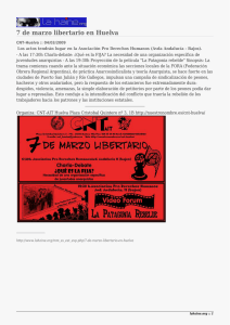 7 de marzo libertario en Huelva