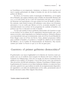 Guerrero: el primer gobierno democrático