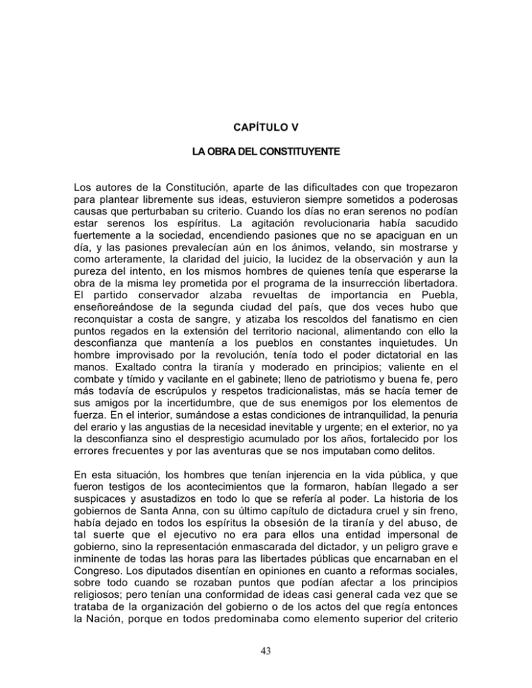 Los Autores De La Constitución, Aparte De Las Dificultades Con... Para ...