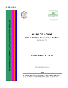 MURO DE HONOR IGNACIO DE LA LLAVE S