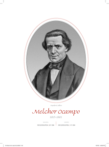 Melchor Ocampo 1813-1861 Litografía de J. Ballescá XXii LegIsLATurA