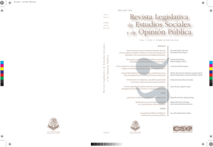 Revista Legislativa Estudios Sociales Opinión Pública de