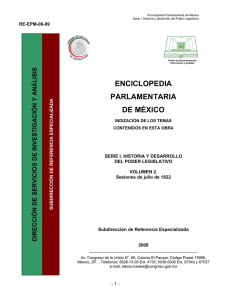 SERIE I. HISTORIA Y DESARROLLO DEL PODER LEGISLATIVO. VOLUMEN 2. Sesiones de julio de 1822.