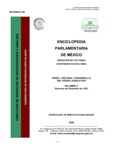 SERIE I. HISTORIA Y DESARROLLO DEL PODER LEGISLATIVO. VOLUMEN 2. Sesiones de diciembre de 1821.