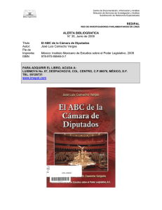 Titulo: El ABC de la Cámara de Diputados.
