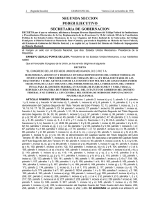 SEGUNDA SECCION PODER EJECUTIVO SECRETARIA DE GOBERNACION