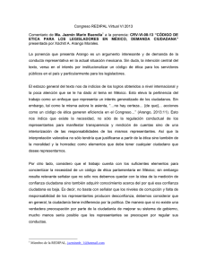 Congreso REDIPAL Virtual VI 2013  presentada por Xóchitl A. Arango Morales.