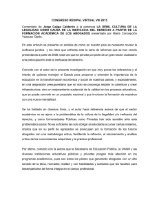 CONGRESO REDIPAL VIRTUAL VIII 2015  Jorge  Cajiga  Calderón