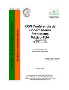 XXVI Conferencia de Gobernadores Fronterizos México-EUA. Hollywood, 2008 (13 al 15 de agosto).