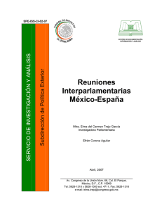 Reuniones Interparlamentarias México-España.
