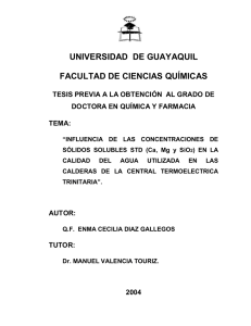 UNIVERSIDAD  DE GUAYAQUIL FACULTAD DE CIENCIAS QUÍMICAS