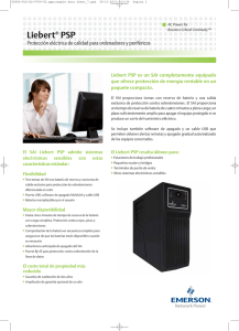 Liebert PSP Spanish Language Brochure
