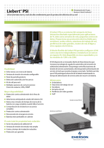 Liebert PSI Brochure (Spanish)