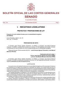 SENADO BOLETÍN OFICIAL DE LAS CORTES GENERALES I.  INICIATIVAS LEGISLATIVAS