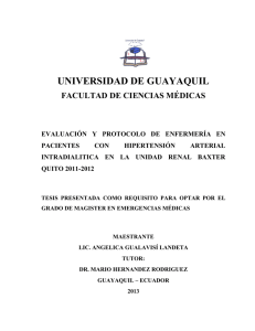 UNIVERSIDAD DE GUAYAQUIL FACULTAD DE CIENCIAS MÉDICAS