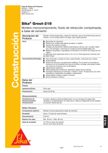 Sika Grout 218 - R83310.2.2.