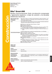 Sika Grout 295 - R89810.2.3.