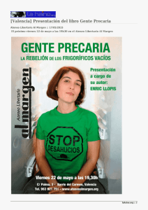 [Valencia] Presentación del libro Gente Precaria lahaine.org :: 1