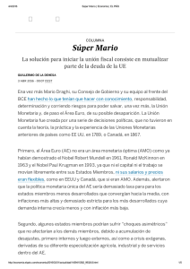 Súper Mario parte de la deuda de la UE