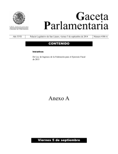 De Ley de Ingresos de la Federación para el Ejercicio Fiscal de 2015.